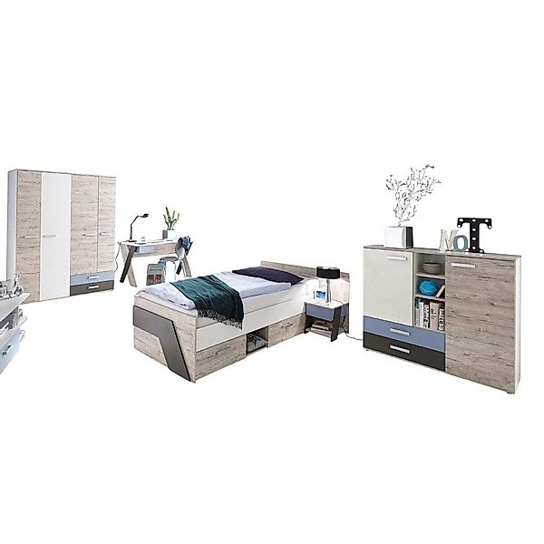 Lomadox Jugendzimmer-Set LEEDS-10, (Sparset, 5-tlg), Sandeiche günstig online kaufen