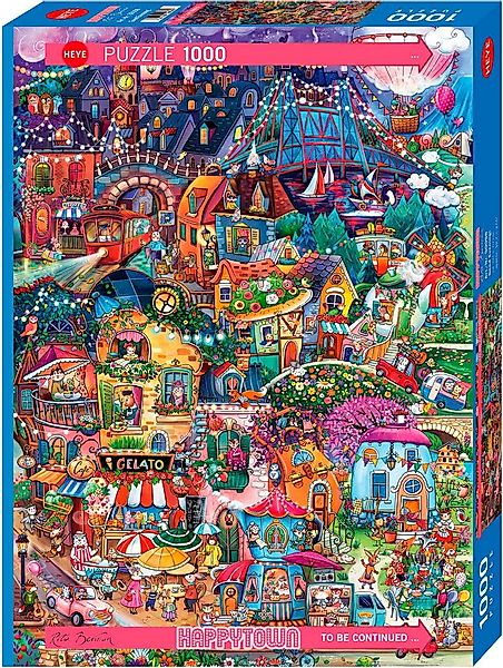 HEYE Puzzle Good Evening! / Happytown, 1000 Puzzleteile, Made in Germany günstig online kaufen