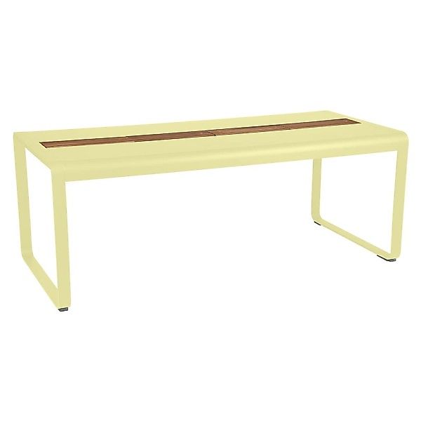 Bellevie Tisch 196 x 90cm mit Aufbewahrung Zitronensorbet günstig online kaufen