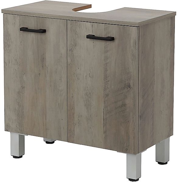 welltime Waschbeckenunterschrank "Florenz,Breite 60cm, 2 Tür, 2 Fächer, mit günstig online kaufen