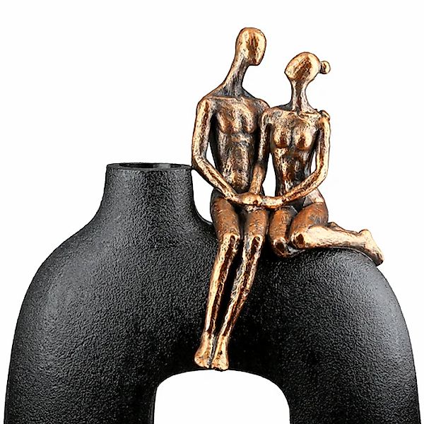 Casablanca by Gilde Tischvase »Vase Frau; Mann Movement schwarz H. 25,5 cm« günstig online kaufen