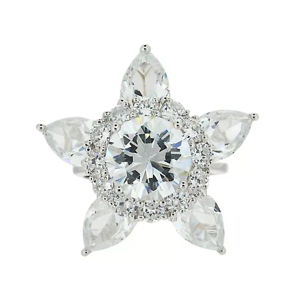 Ring Astera aus 925 Sterling Silber Schmuck für Damen Friends Gr.16 günstig online kaufen