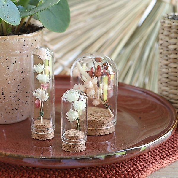 NaDeco Dekovase Glasdom Mini mit Korksockel günstig online kaufen
