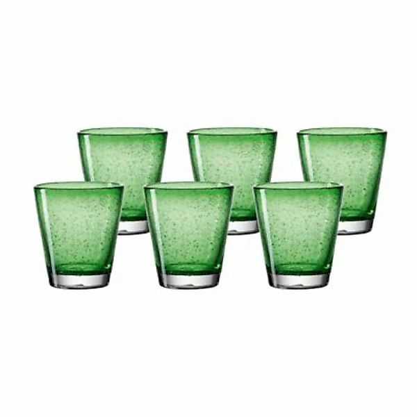 LEONARDO BURANO Trinkglas 0,33l grün 6er Set Trinkgläser günstig online kaufen
