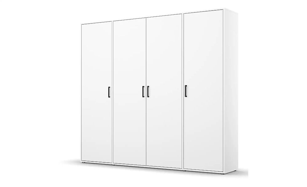 Drehtürenschrank  Yarm ¦ weiß ¦ Maße (cm): B: 187 H: 194 Schränke > Kleider günstig online kaufen