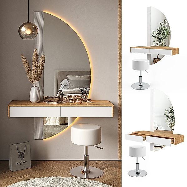 Vicco Schminktisch Melisa, Eiche/Weiß, 120 cm günstig online kaufen