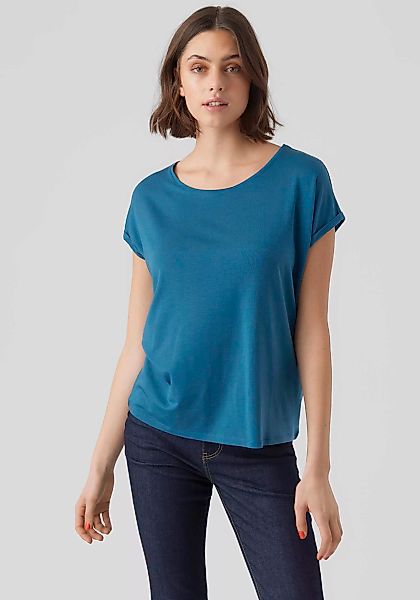 Vero Moda Rundhalsshirt "VMAVA PLAIN SS TOP GAJRS NOOS" günstig online kaufen
