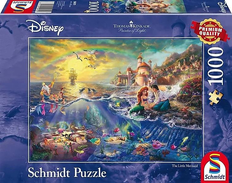 Schmidt Spiele Puzzle Thomas Kinkade, Disney Kleine Meerjungfrau Arielle. 1 günstig online kaufen