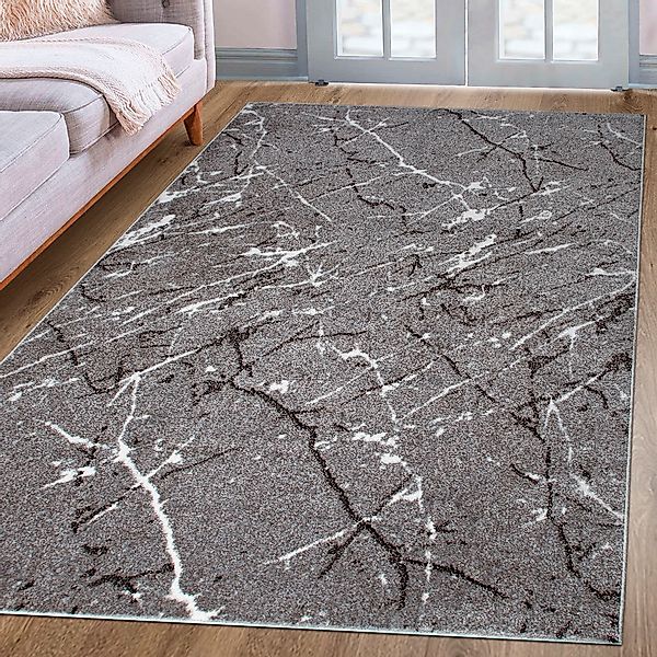 OTTO home Teppich "Tjara" rechteckig 9 mm Höhe Marmor-Design, mit besonders günstig online kaufen