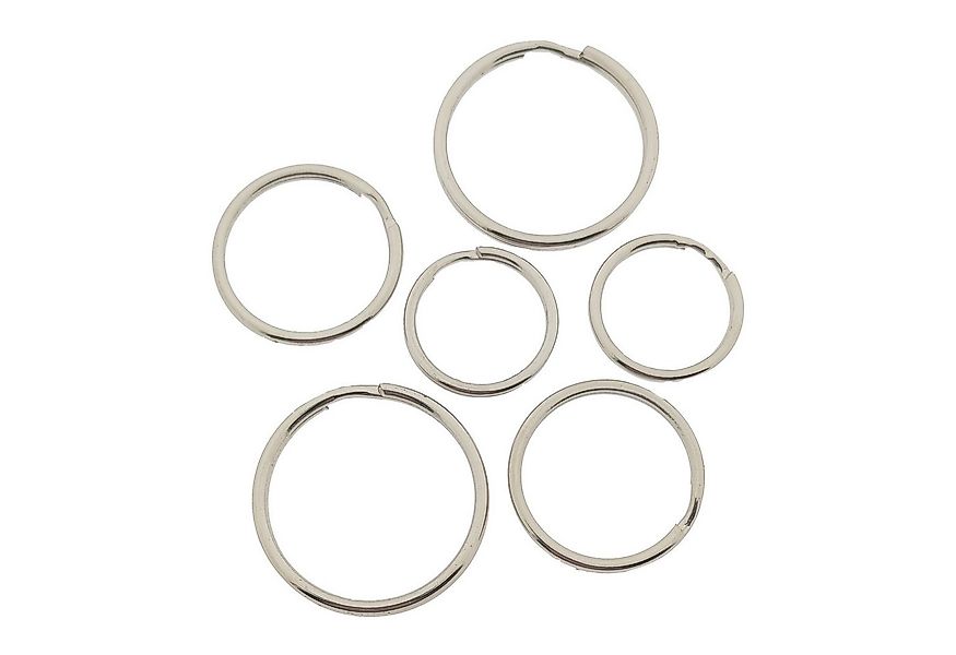 HundB Schlüsselanhänger Set 6 Schlüsselringe, 2 cm + 2,5 cm + 3 cm, Eisen v günstig online kaufen