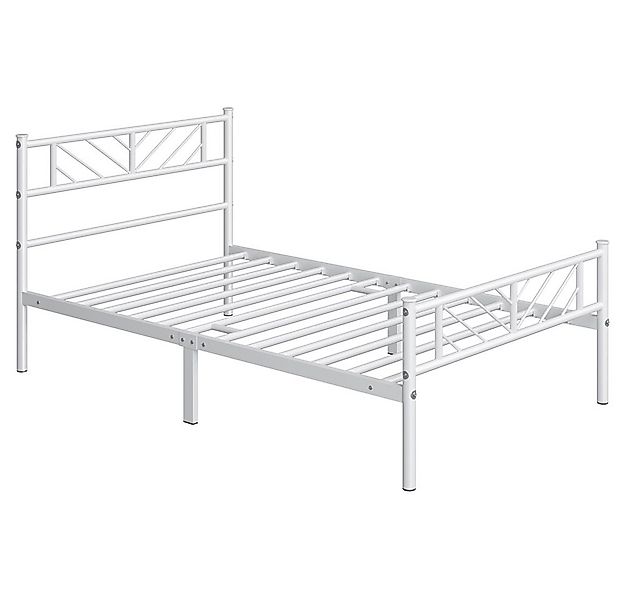 Yaheetech Metallbett Bettgestell 90x190/90x200/140x200cm, Minimalistischer günstig online kaufen