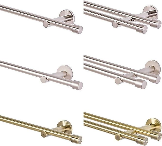 MDEKOR Gardinenstange Ø 16 mm, 2-läufig, günstig online kaufen