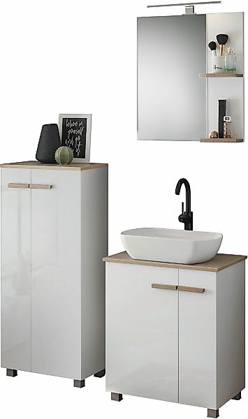 Places of Style Badmöbel-Set "SOLiD, Badmöbel-Set, Bad im modernen Design, günstig online kaufen