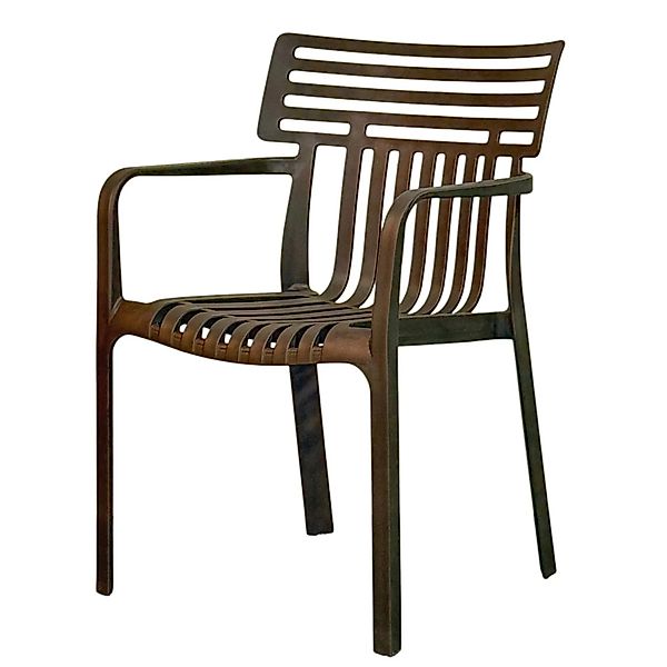 Floordirekt Gartenstuhl Sitwell Wetterfest UV-beständig Stapelbar 6er-Set A günstig online kaufen