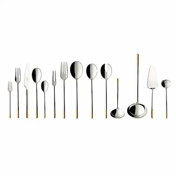 Villeroy & Boch Besteck-Set »Tafelbesteck Ella 70er Set silber-gold« günstig online kaufen