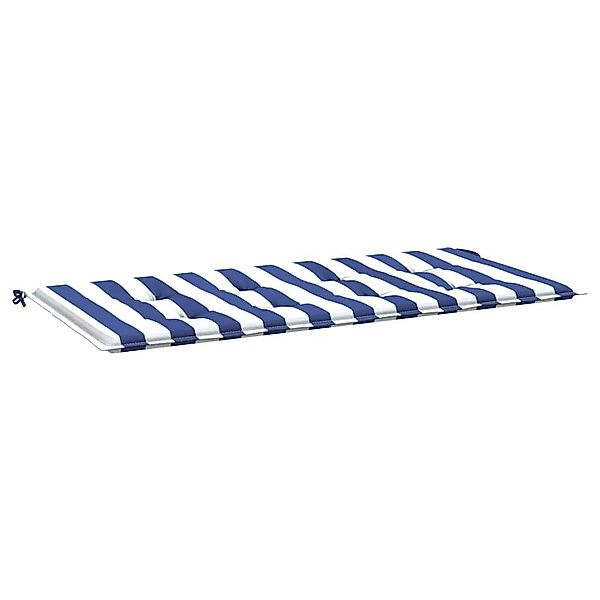 vidaXL Sitzauflage Gartenbank-Auflage Blau&Weiß Gestreift 120x50x4 günstig online kaufen