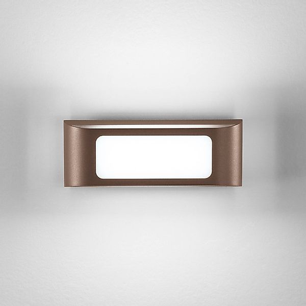 LED-Außenwandlampe DESERT, bronzefarben, Breite 25 cm Metall günstig online kaufen