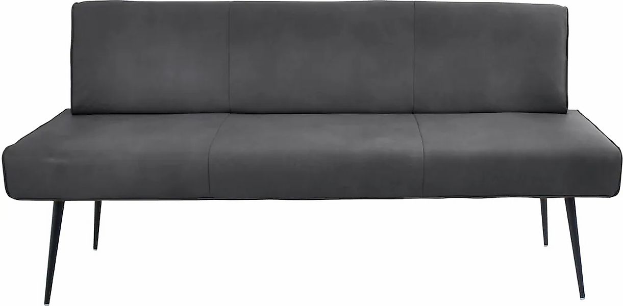 K+W Komfort & Wohnen Polsterbank "Giacomo I" 1 tlg. Metallfüsse in schwarz, günstig online kaufen