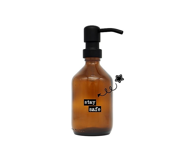 a good smile Seifenspender DIY Glas braun schwarz 250ml günstig online kaufen