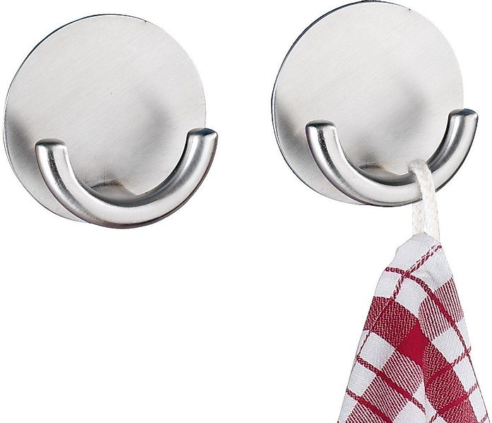 WENKO Handtuchhaken Wenko Wandhaken Rondo Edelstahl, günstig online kaufen