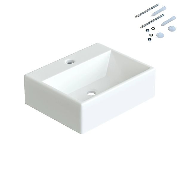 Aquabatos Waschbecken 38,5x 30,5x 12cm aus Keramik Wohnen Aufsatzwaschbecke günstig online kaufen
