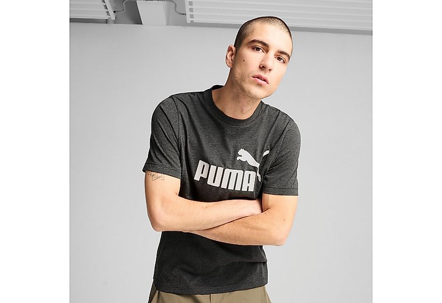 PUMA T-Shirt ESS NO. 1 LOGO HEATHER TEE Regular Fit, Rundhalsausschnitt, Ku günstig online kaufen