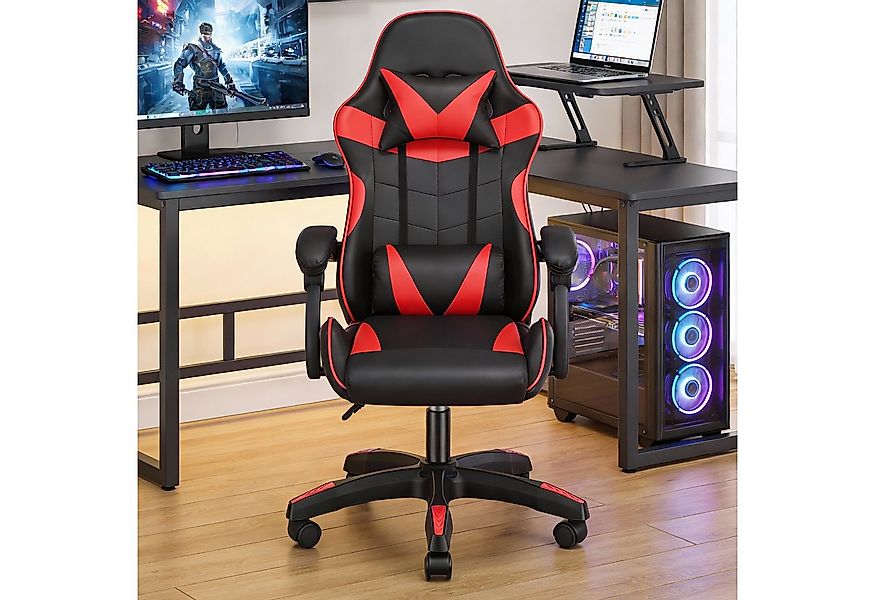 oyajia Gaming-Stuhl Gaming Stuhl, Bürostuhl Ergonomisch Wippfunktion bis zu günstig online kaufen