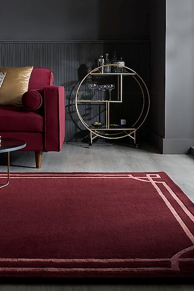 FLAIR RUGS Teppich »Gatsby«, rechteckig, 8 mm Höhe, mit Bordürendesign günstig online kaufen