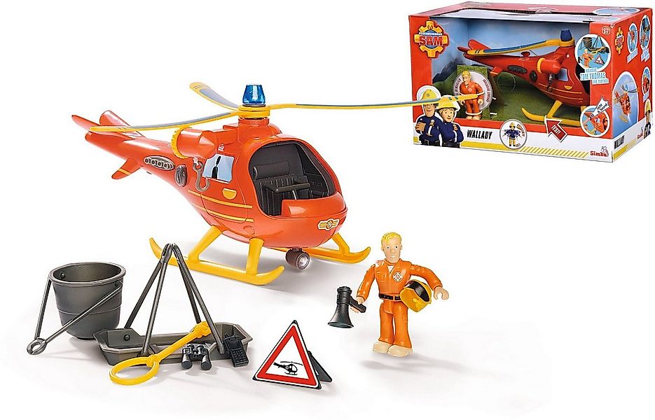 SIMBA Spielzeug-Hubschrauber Feuerwehrmann Sam, Wallaby, mit Sound- und Lic günstig online kaufen
