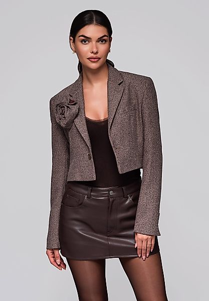 OMBRE Sakko Kurzblazer mit Rosen-Detail günstig online kaufen
