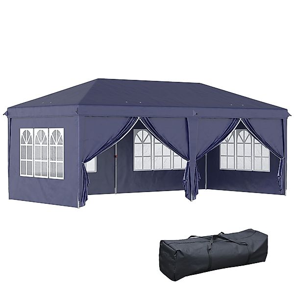 Outsunny Faltpavillon Partyzelt, Bierzelt mit Fenster, günstig online kaufen