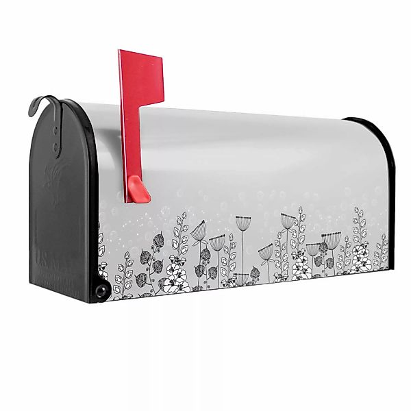 Banjado Amerikanischer Briefkasten Schwarz 48x22x16cm US Mailbox Letterbox günstig online kaufen