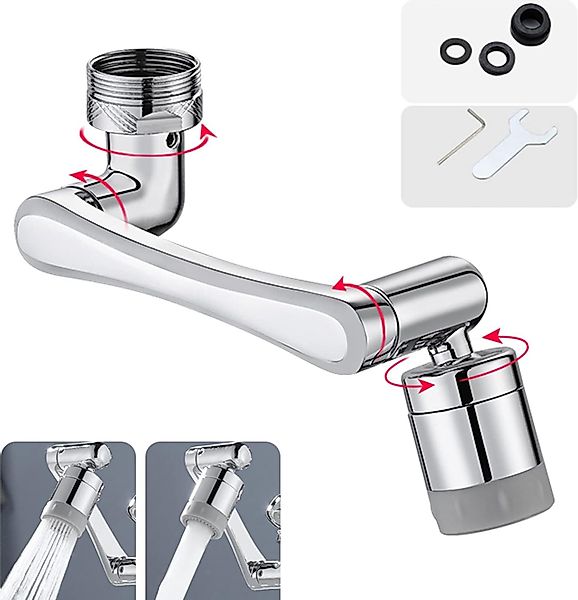 Rhein Beleuchtung Waschbeckenbrause 1440° Drehbarer Multifunktionaler günstig online kaufen