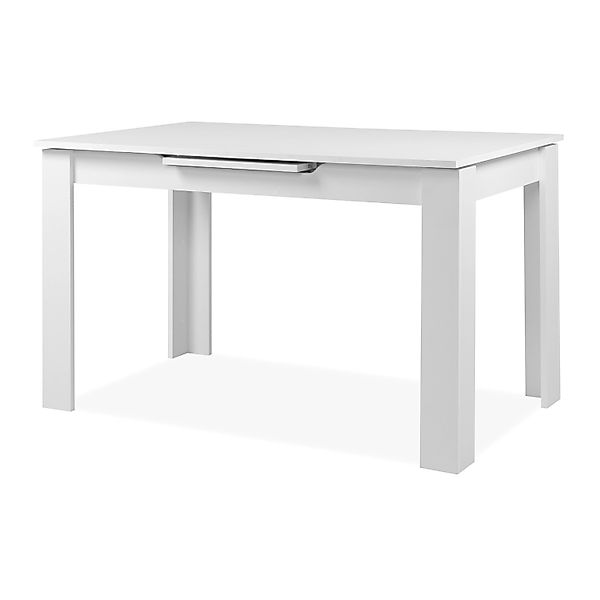 Furn.Design Esstisch Weiß 125 - 165 cm Ausziehbar Finham günstig online kaufen