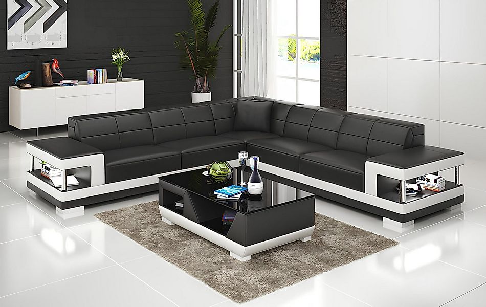 Xlmoebel Wohnlandschaft Ledersofa Eckcouch Wohnlandschaft Ecksofa Eckgarnit günstig online kaufen