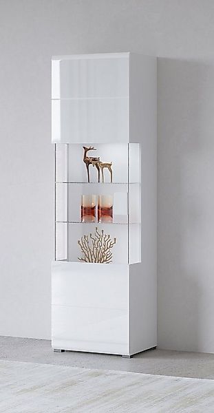 OTTO home Vitrine Toledo,Höhe 204 cm trendige Glasvitrine mit dekorative Fr günstig online kaufen