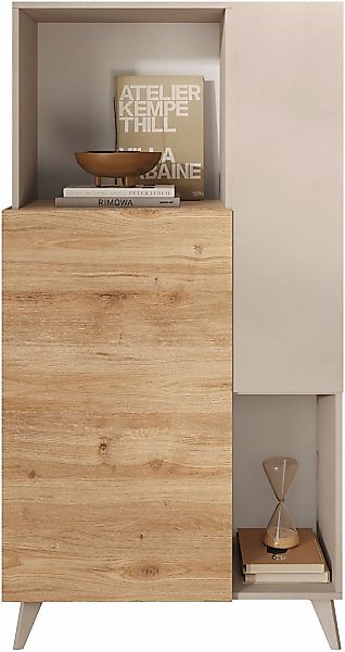 Home affaire Highboard "Monaco Höhe 154 cm, Stauraumschrank mit 2 Türen (4 günstig online kaufen