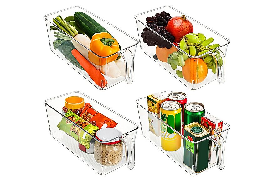 Kurtzy Aufbewahrungsbox 4er Set Kühlschrank-Organizer, 31,2 cm lang (4 St) günstig online kaufen