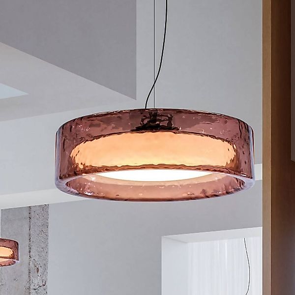 MARSET LED-Hängelampe Ringo, Ø 70 cm, rosé, TRIAC Kunststoff günstig online kaufen