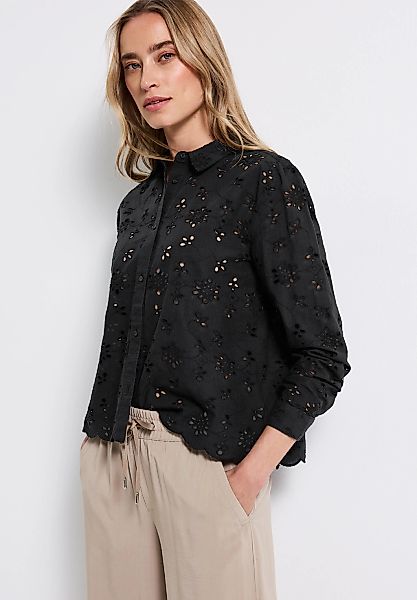 STREET ONE Hemdbluse, mit Lochstickerei günstig online kaufen