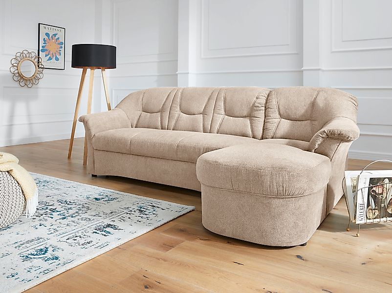 DOMO collection Ecksofa »Sarafina zeitlos und komfortabel, optional mit Fed günstig online kaufen