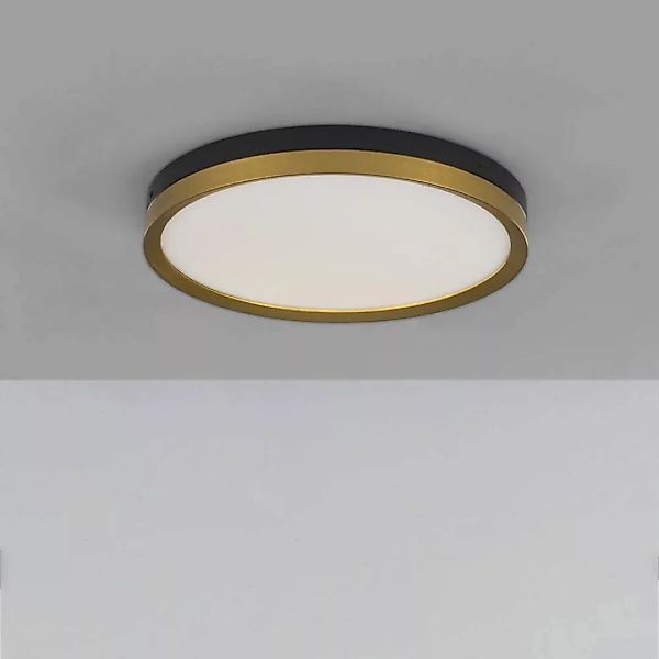 LED Deckenleuchte Cantria in Schwarz und Gold 31W 1916lm günstig online kaufen