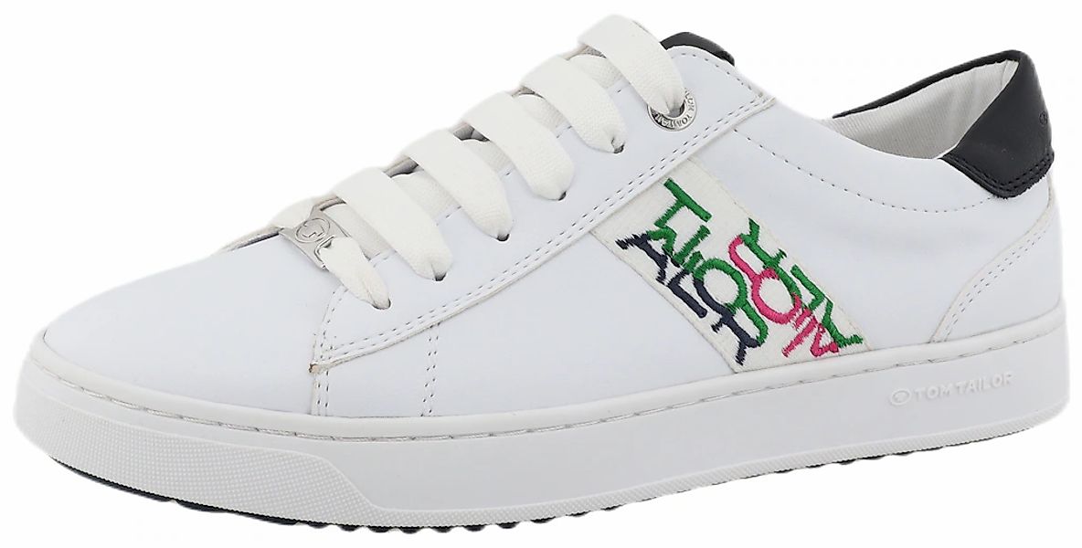 TOM TAILOR Plateausneaker "Ellen", mit farbiger Logostickerei, Freizeitschu günstig online kaufen