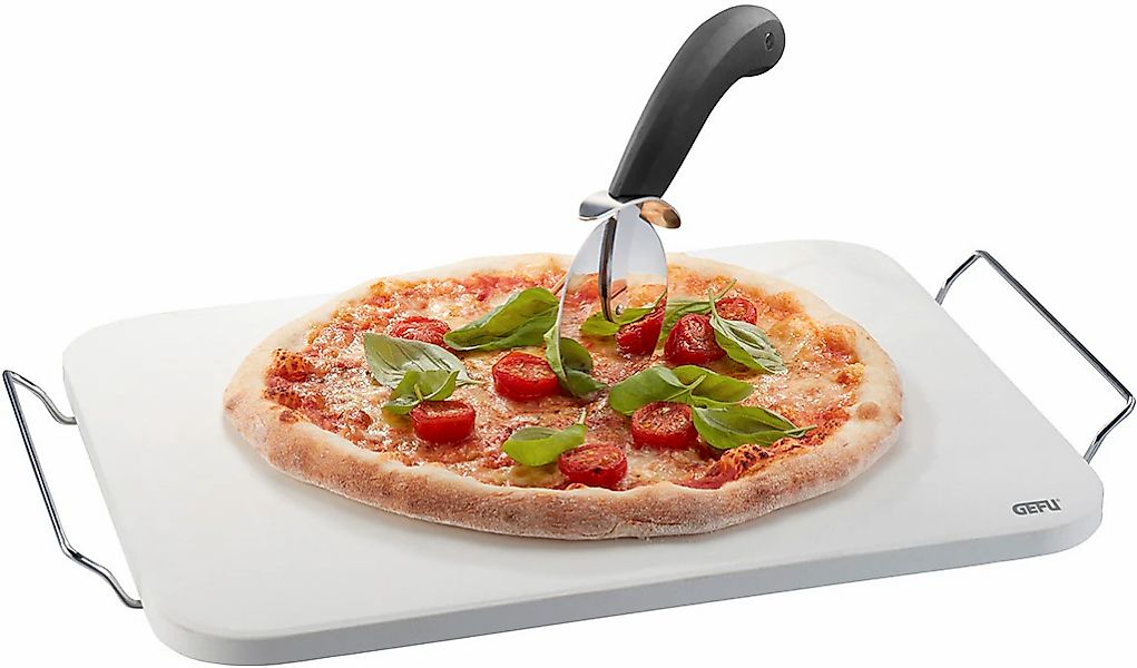 GEFU Pizzastein "Set: Pizzastein DARIOSO mit Gestell + Pizzaschneider + Piz günstig online kaufen