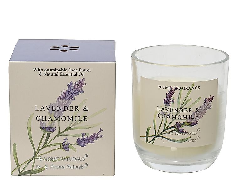 Decoris season decorations Duftkerze, Duftkerze im Glas 9cm Lavendel Kamill günstig online kaufen