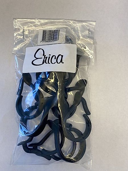 Erica Duschvorhangringe für Duschstange glänzend 12er Packung, (12) günstig online kaufen