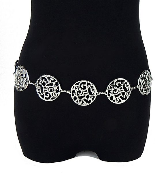 Ella Jonte Kettengürtel silber Ringe 60er 70er Gürtel verstellbar Retro Vin günstig online kaufen