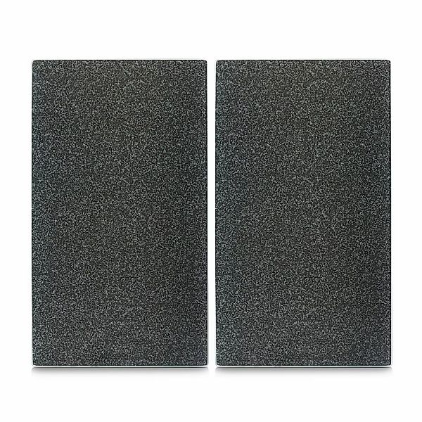 Zeller Herdabdeck-/Schneideplatten-Set Granit-Optik 2-teilig Anthrazit günstig online kaufen