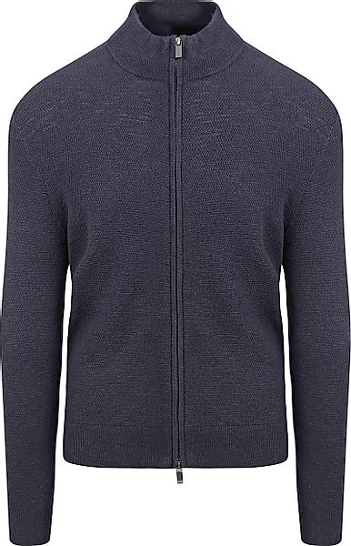 Suitable Strickjacke Struktur Navy - Größe L günstig online kaufen