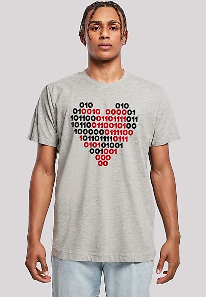 F4NT4STIC T-Shirt "I love you 01001001 Binary Code Herz Valentinstag" Premi günstig online kaufen